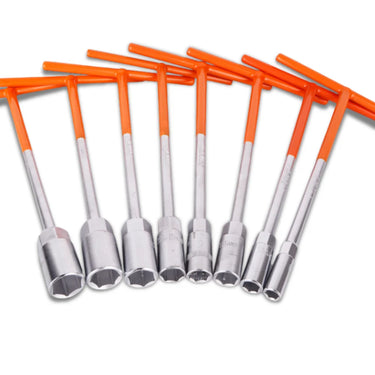 Juego De Copas Hexagonales Llave Tipo T 8 Piezas Mecanica